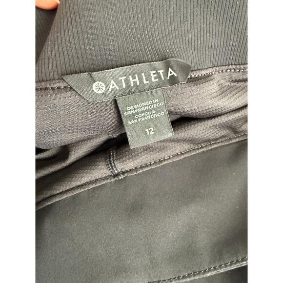 Athleta Brooklyn Mid-Rise Skort Black Mini Pull On Casual Athleisure Size 12 - Picture 3 of 9